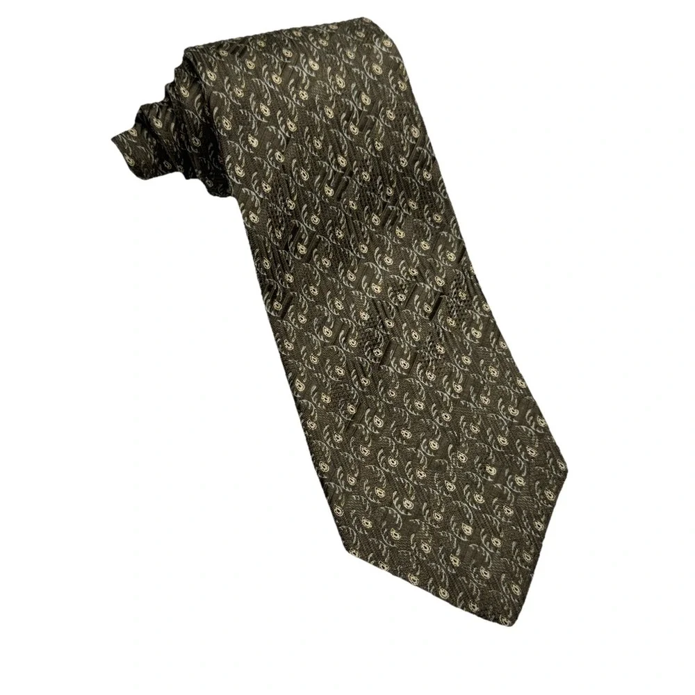 Robert Talbott Necktie Mens OS Green Paisley Silk Best of Class Nordstrom Luxury